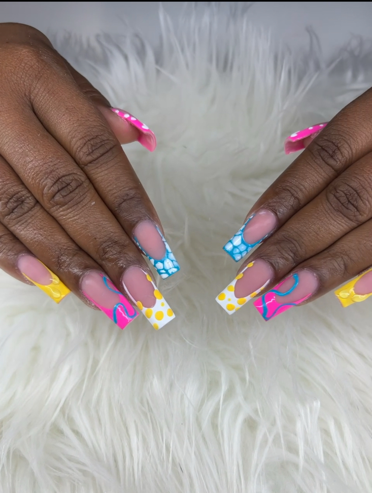 Medium-Freestyle Full Set at Lisa’s Nail House in Tampa, FL