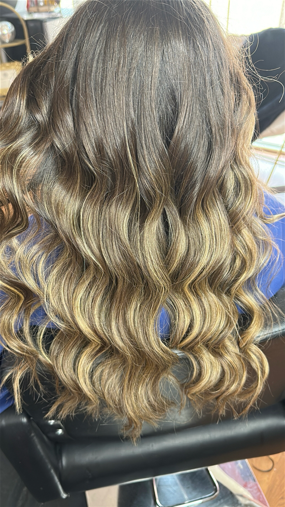 Millionhairs Balayage Medium Length at MillionhairsbyV in Lubbock, TX