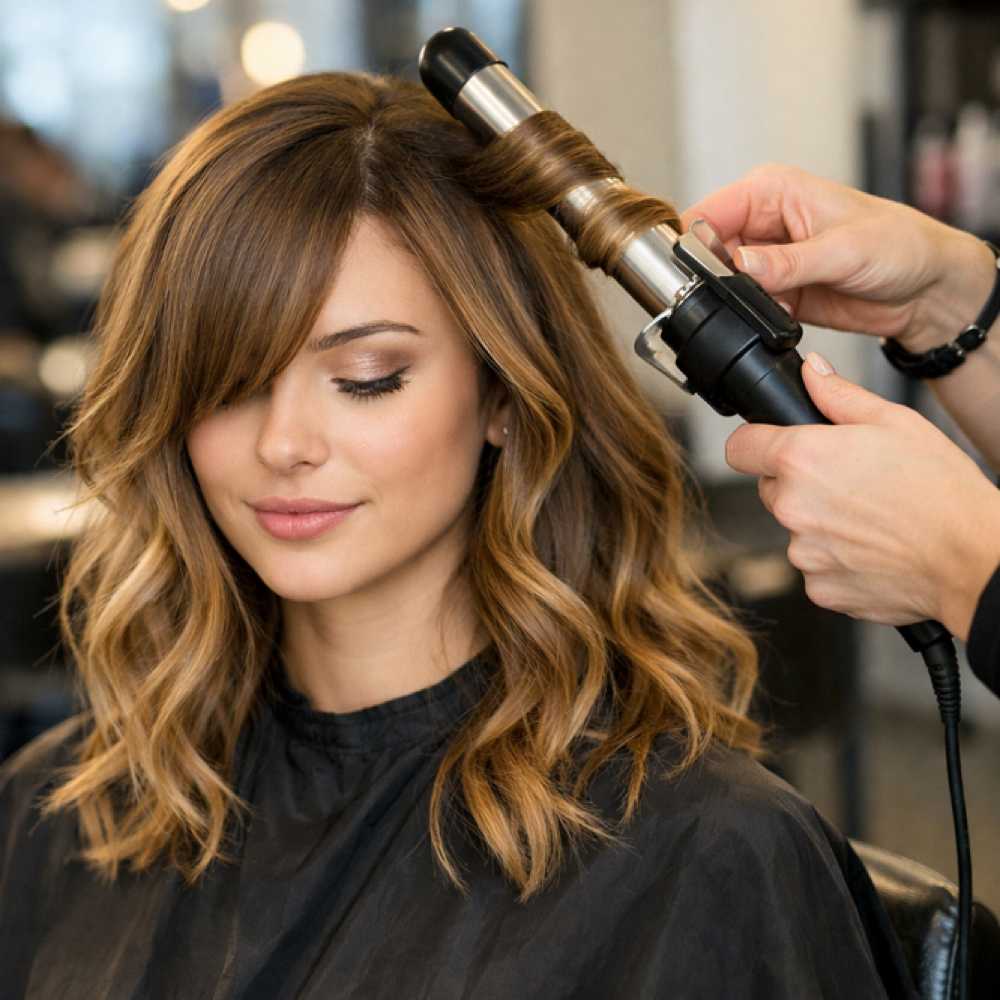 Womans Haircut with Hot Tool at Sharp & Shaded in Schaumburg, IL