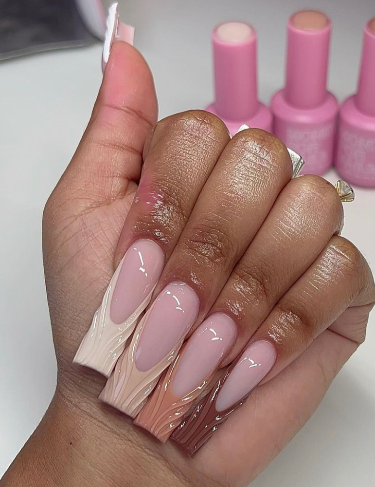 Long French  Fullset💅🏾