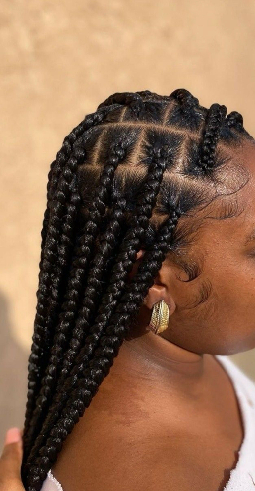 Large Knotless Braids