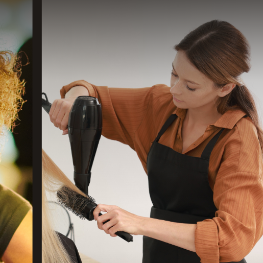 Blow-dry styling / Flat Iron at 1st Academy of Beauty in Rosemead, CA