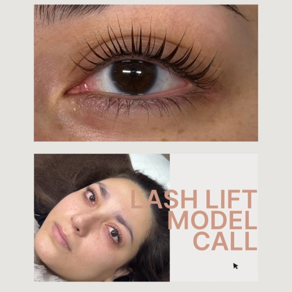 Korean Lash Lift Model at Elía Esthetics in Woodhaven, NY
