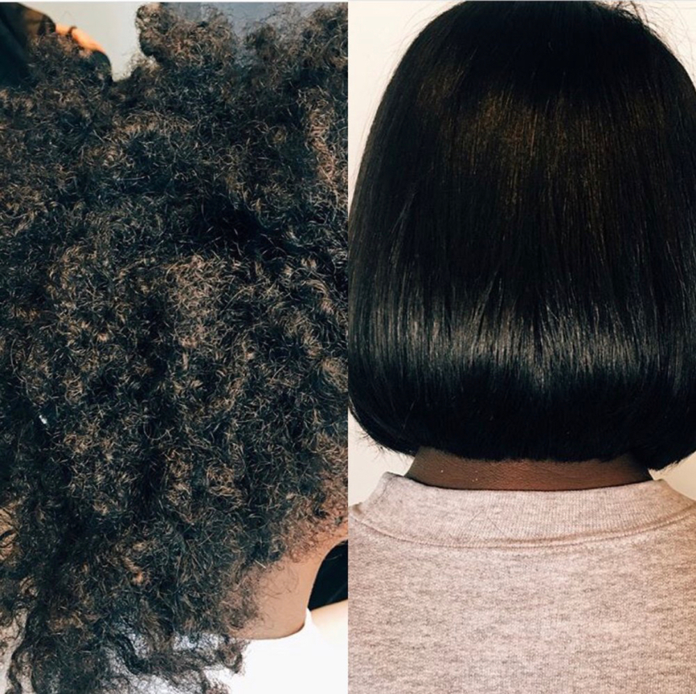 Silk Press + Haircut