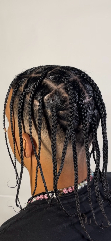 Mens Medium Box Braids
