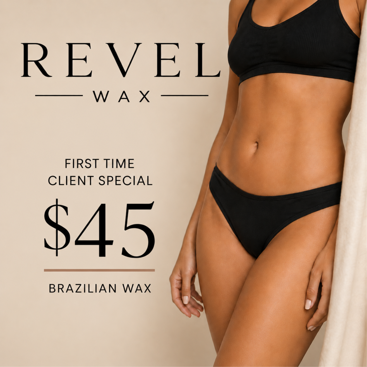 New Client Waxing Promo at Revel Wax in Santa Clara, CA