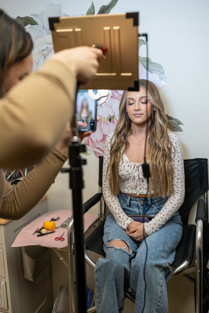 Makeup Application In Studio