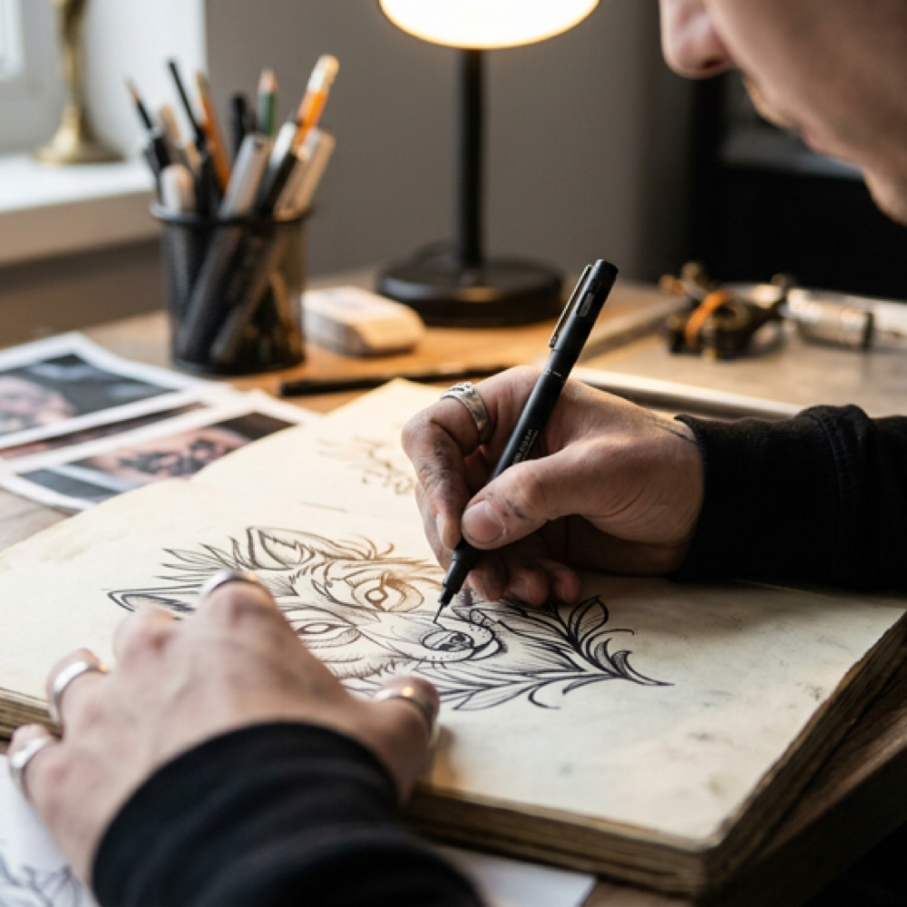 Custom Tattoo Design ONLY at Honey & Myrrh Collective in El Paso, TX