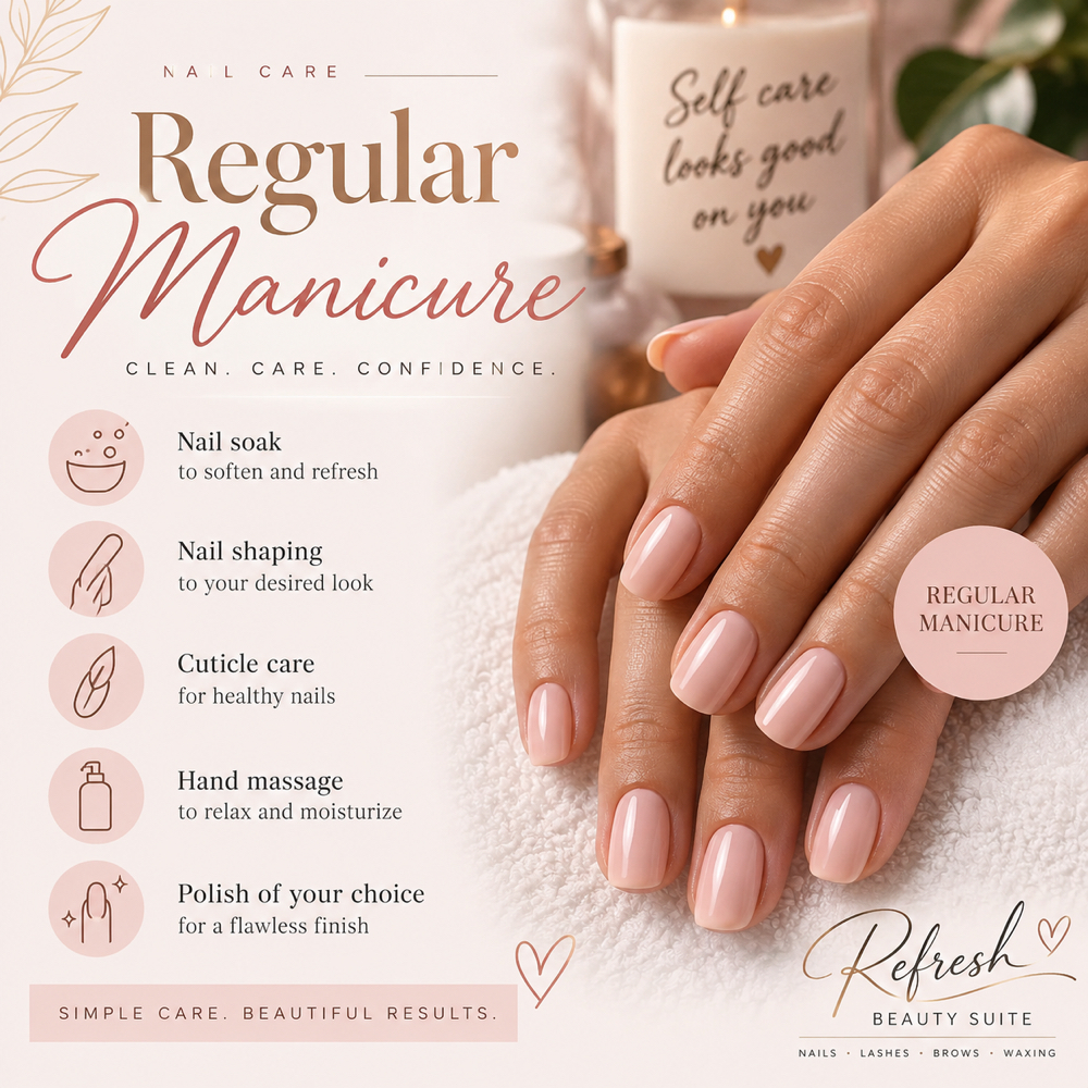 Classic Manicure at Refresh Beauty Suite in Rock Hill, SC