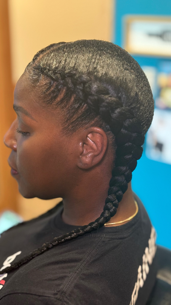 2 Feed In Braids
