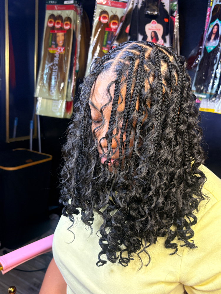 Boho Knotless Bob