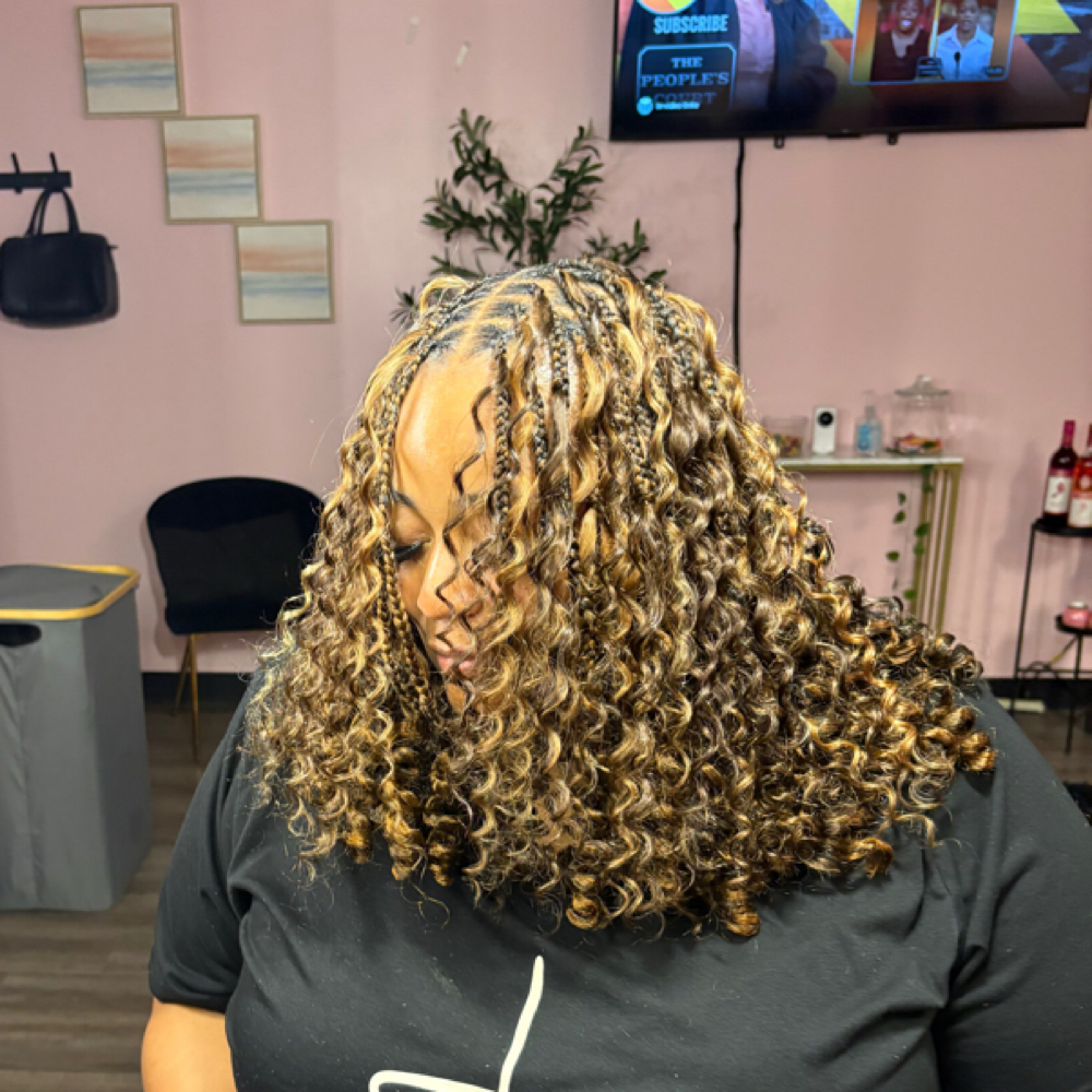 Boho Knotless Bob at TheRaiSlayzExperience in Houston, TX