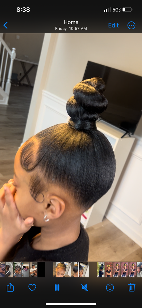 Kids Sleek Pontail