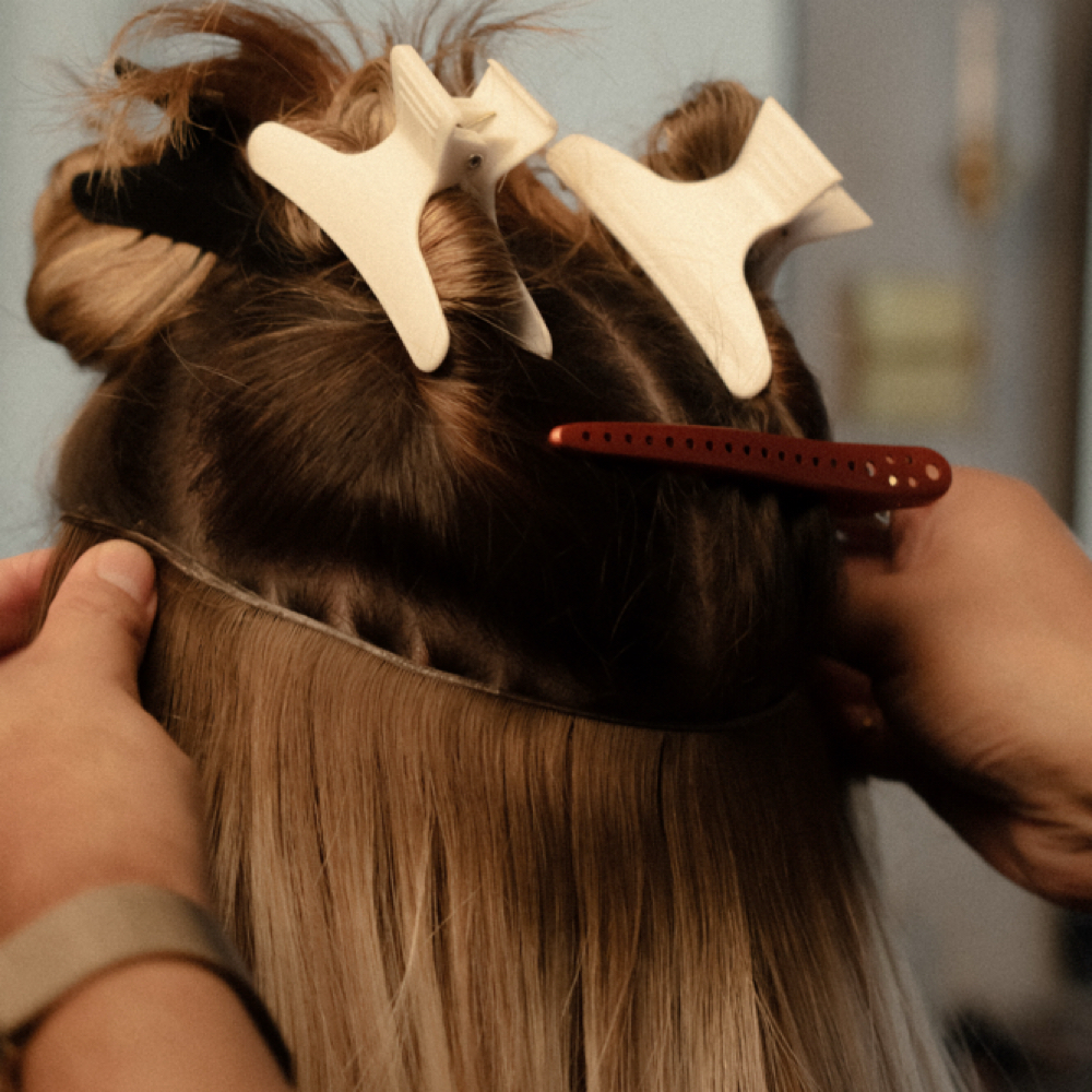 Extension Removal K-tip/ Tape at Hemlock & Co. Salon in Los Angeles, CA