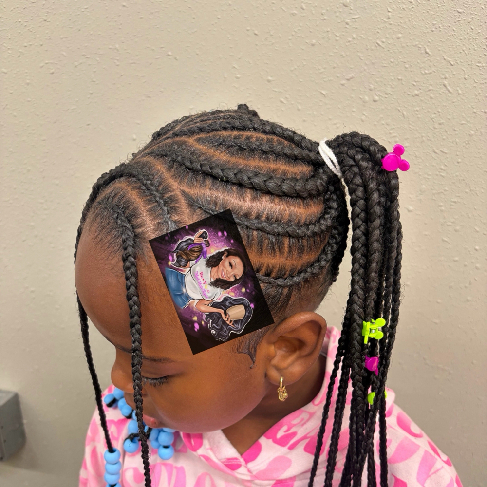 Kid Braid Ponytails Style at BeyoutifulHairtique in Duncanvile, TX