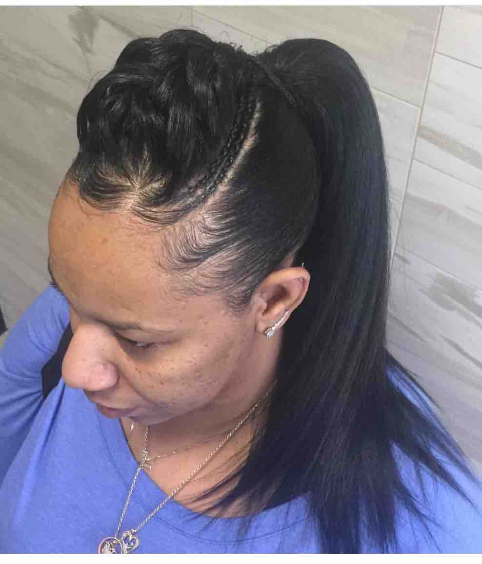 Pony Tail  Extension-Relaxed Hair