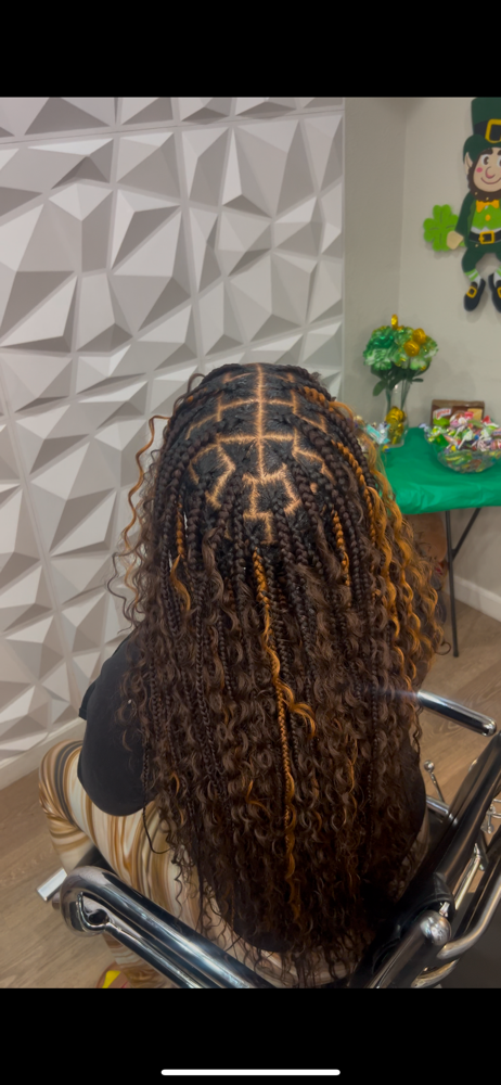 Boho Knotless Braids