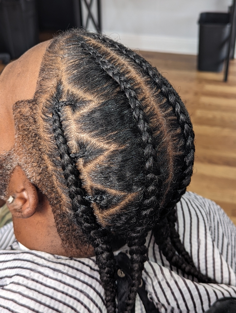 Adult Male Cornrow Style Full Head