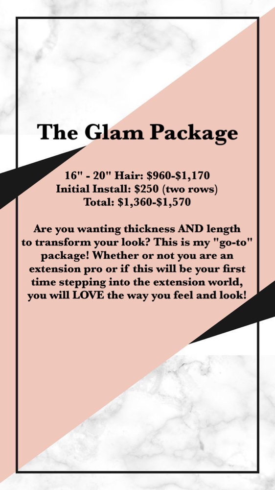 Extensions The Glam Package 16”-20”