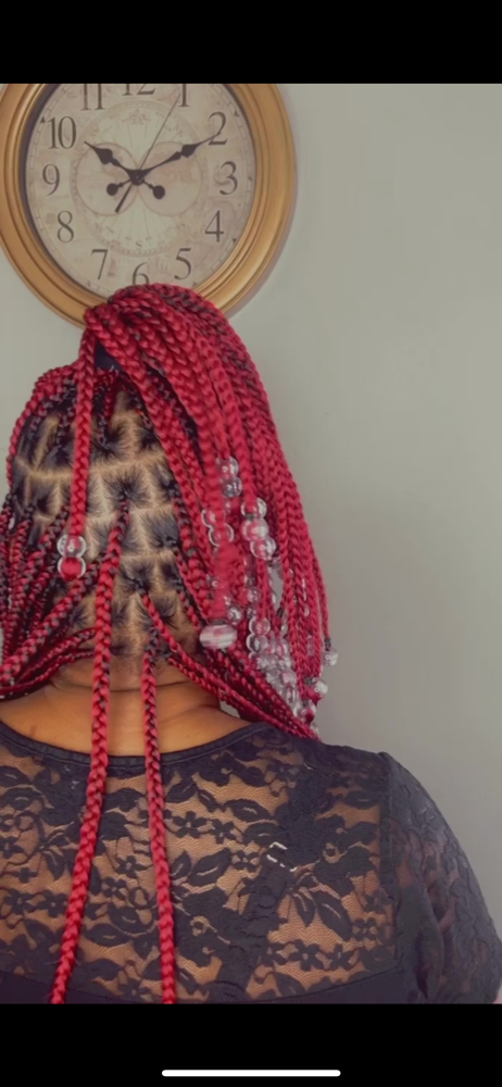 Short Medium Braids W/ Beads at JayBraids in Richmond Hts, OH