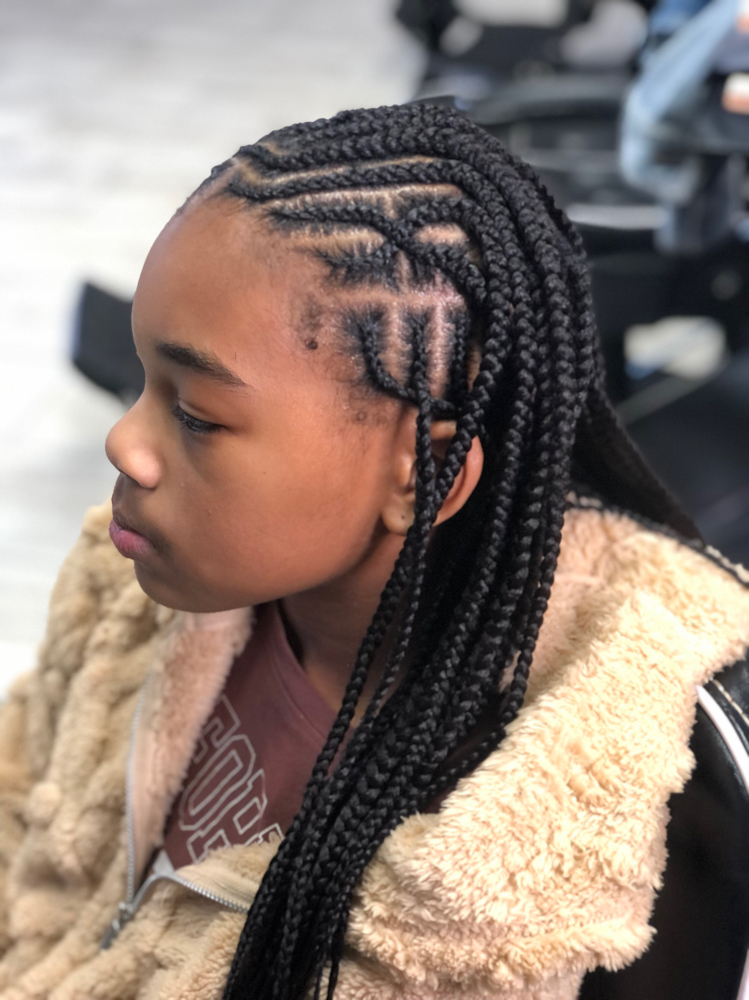 Kids Fulani Knotless Braids