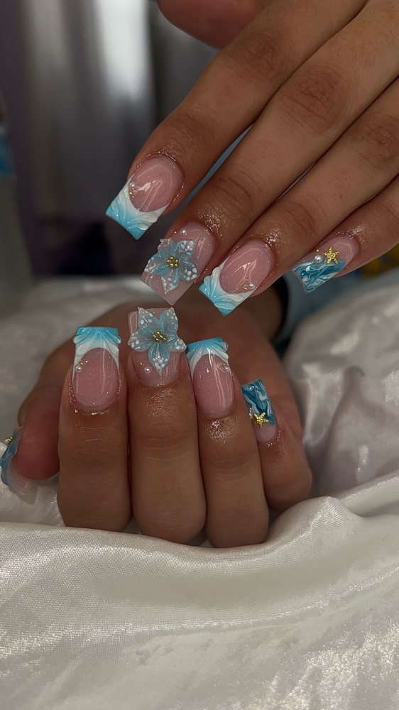 SHORT Acrylic Nails at 222cutenails in los angeles, CA