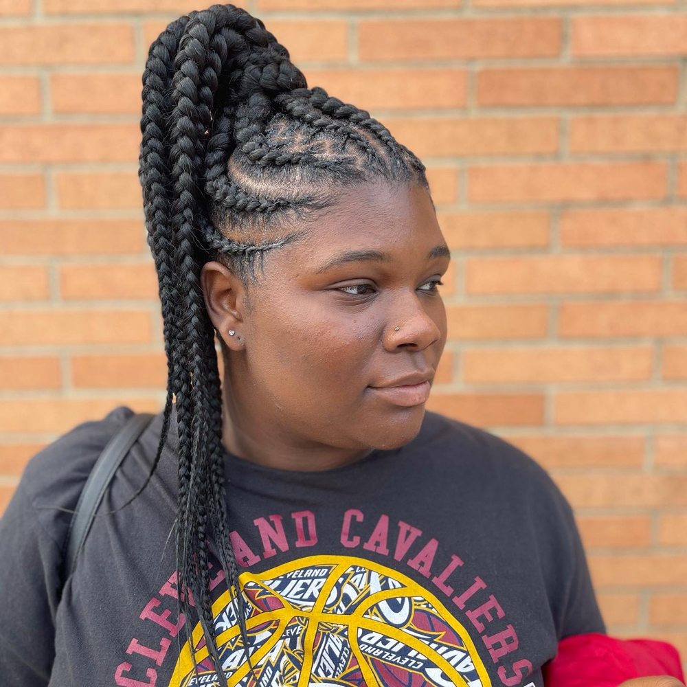 Feeder Braid Ponytail at The LaurenAshley Co in Cleveland, OH