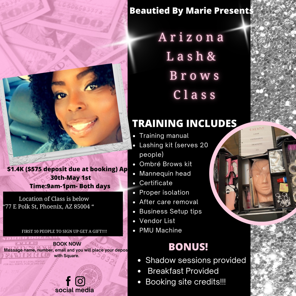 Phoenix Lash & Brows Class