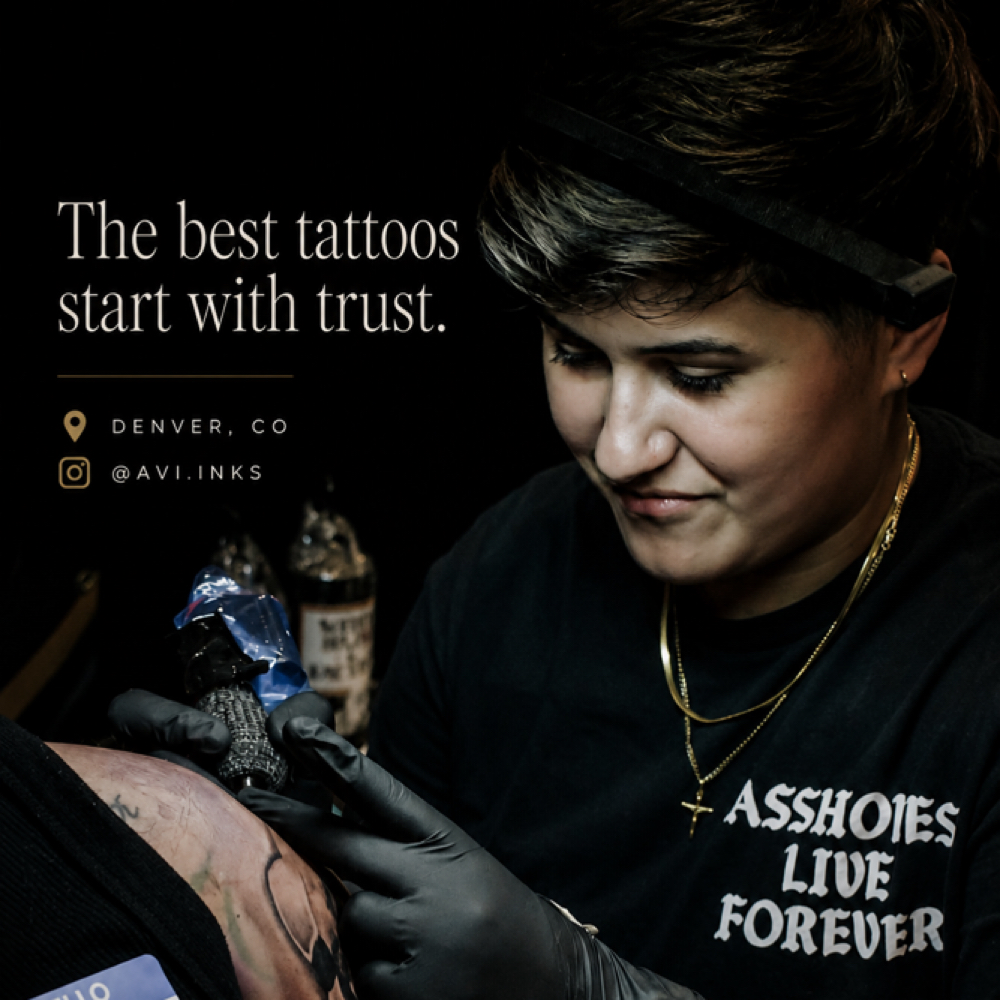 FREE CONSULTATION (In Person) at Avi Inks Tattoos in Denver, CO