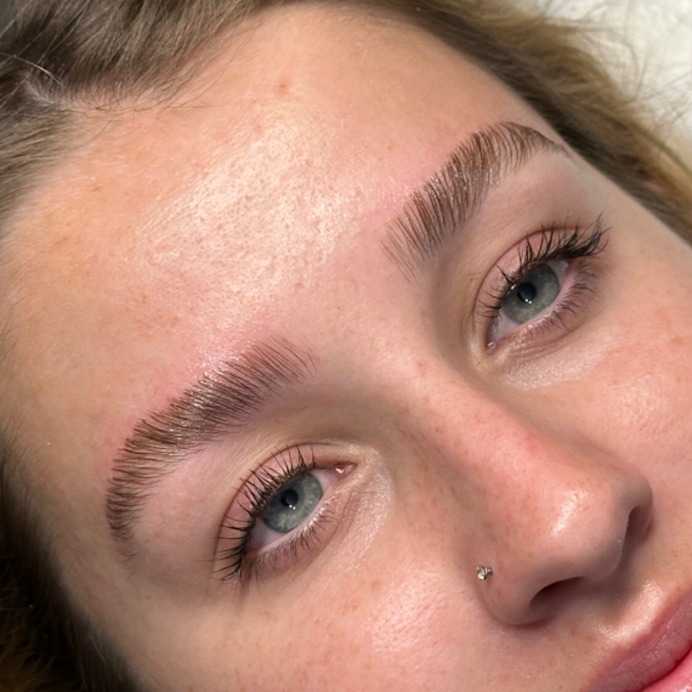 brow lamination at Makenzi Caringella in laguna hills, CA