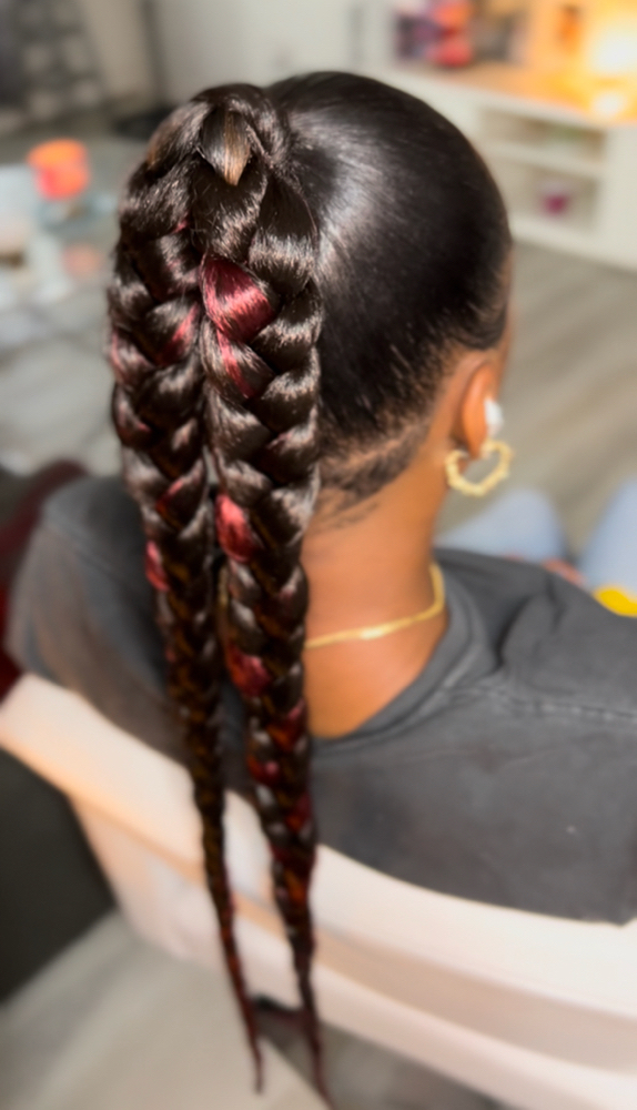 2 Braid Ponytail