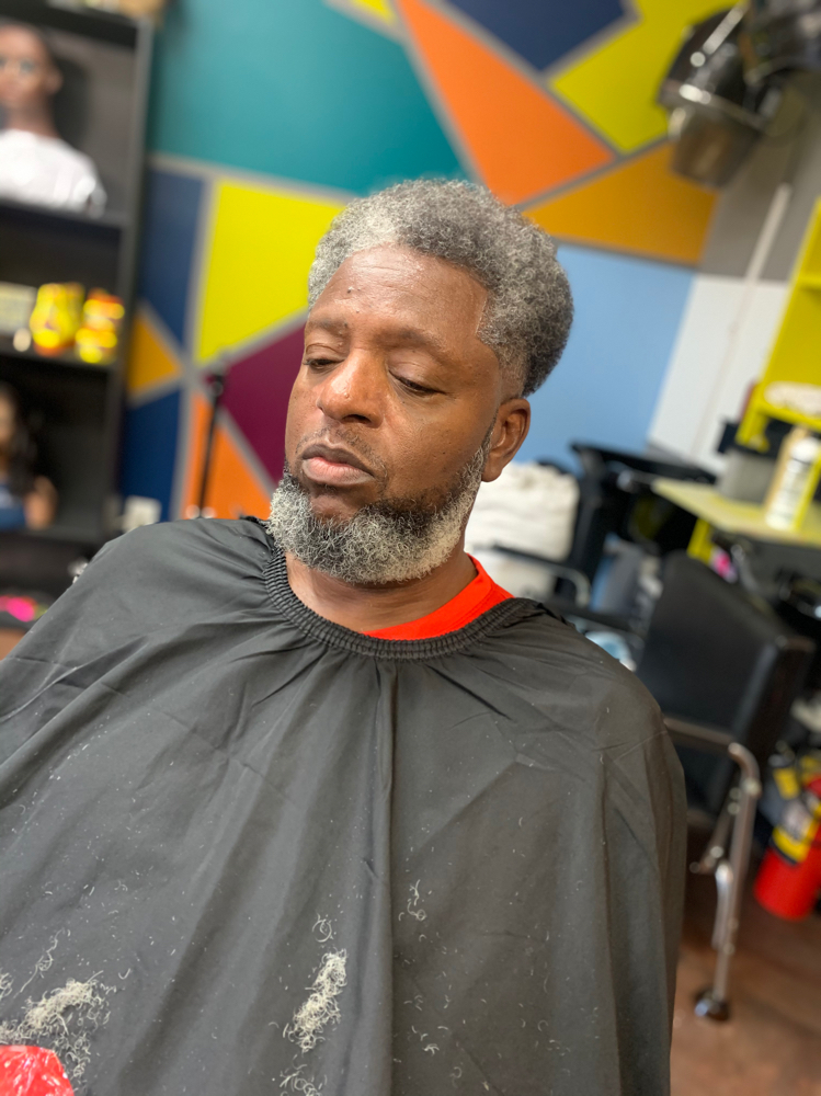 Adult Hair Cut With Beard Trim