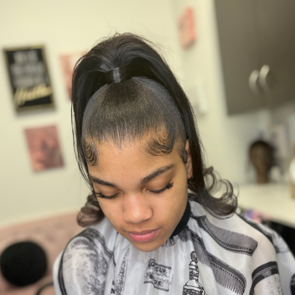 Slick Ponytail at Krownedbykannah in Charlotte, NC