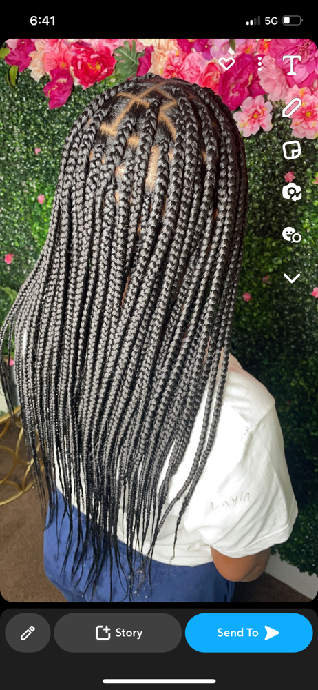 Small Knotless Braids