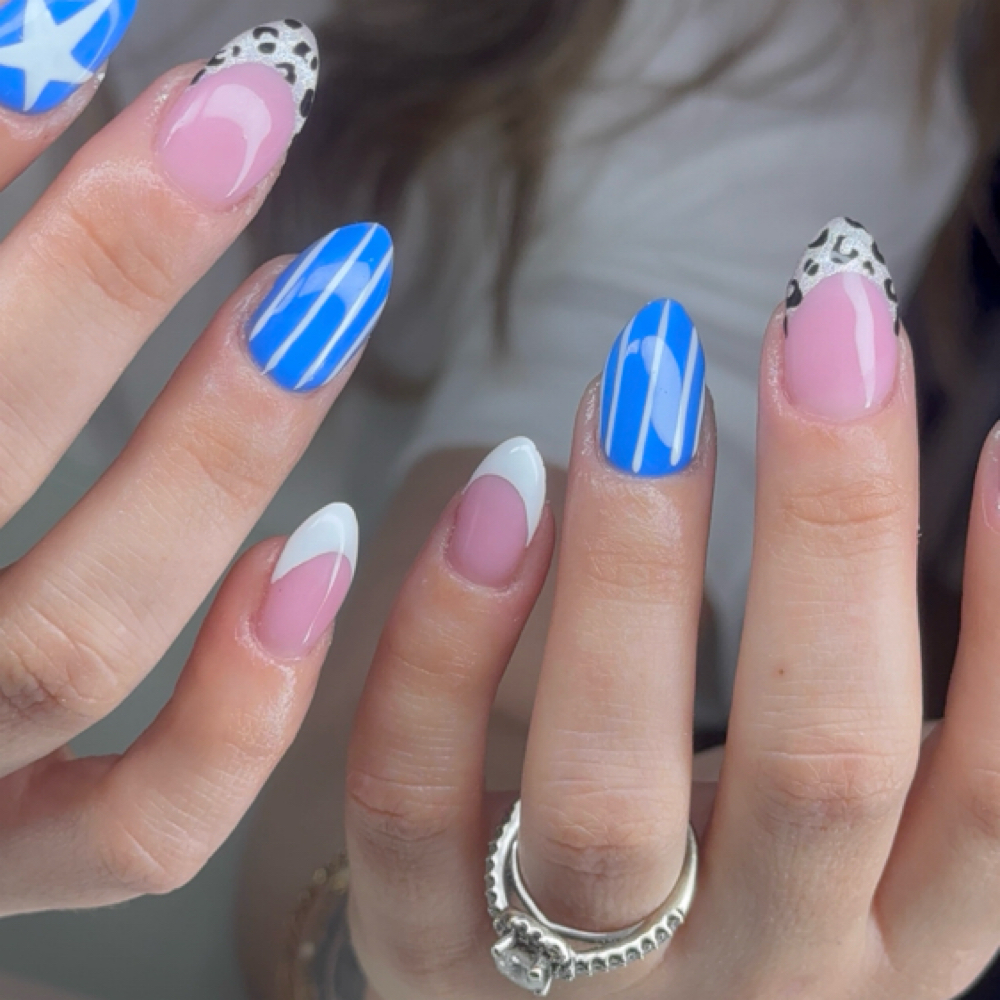 STRUCTURED MANI + ADDED LENGTH TIPS at victoriaznails in Hanford, CA