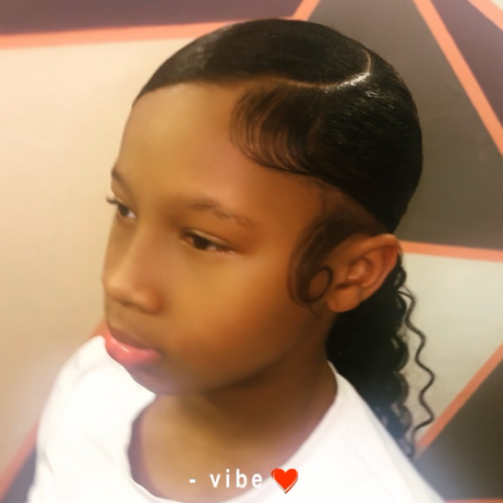 Kid Friendly Sleek Ponytail at Blaque Beauty Hair Boutique in Birmingham, AL