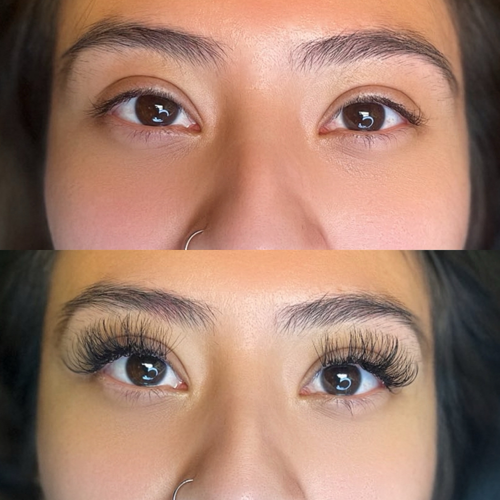 Hybrid Full Set Eyelash Extensions