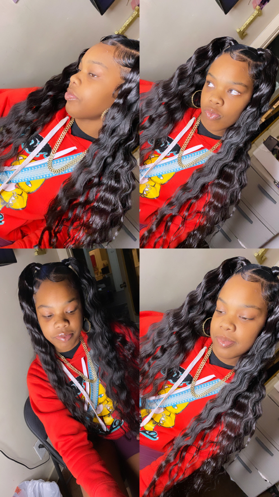 Partial Half Up/down 2ponys at Touched bylaneise in Long Beach, CA