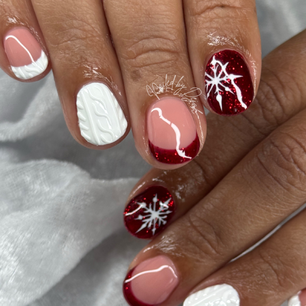 Tier 2 Structure Gel Manicure at Queen’z & King’z Barber Salon in Murrieta, CA