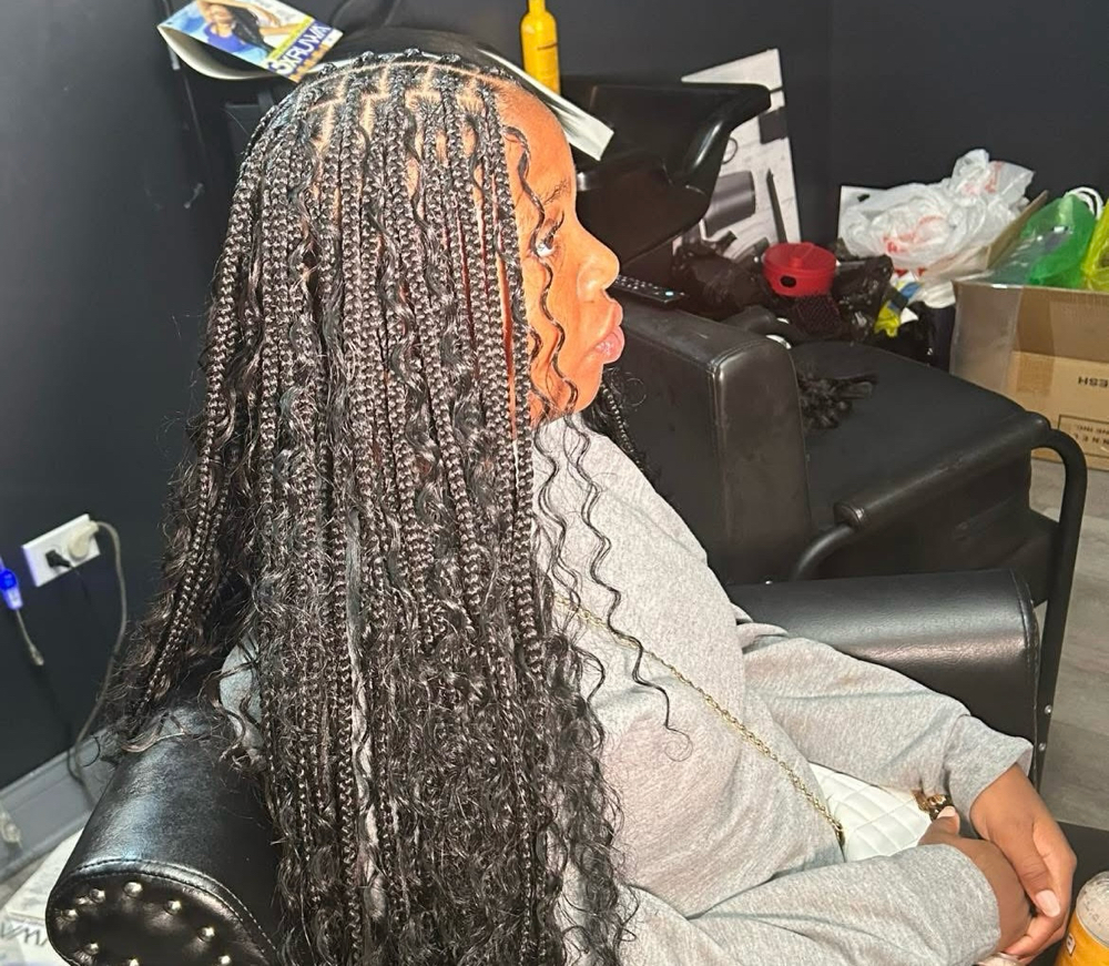 Bohemian SMed. Butt length Knotless
