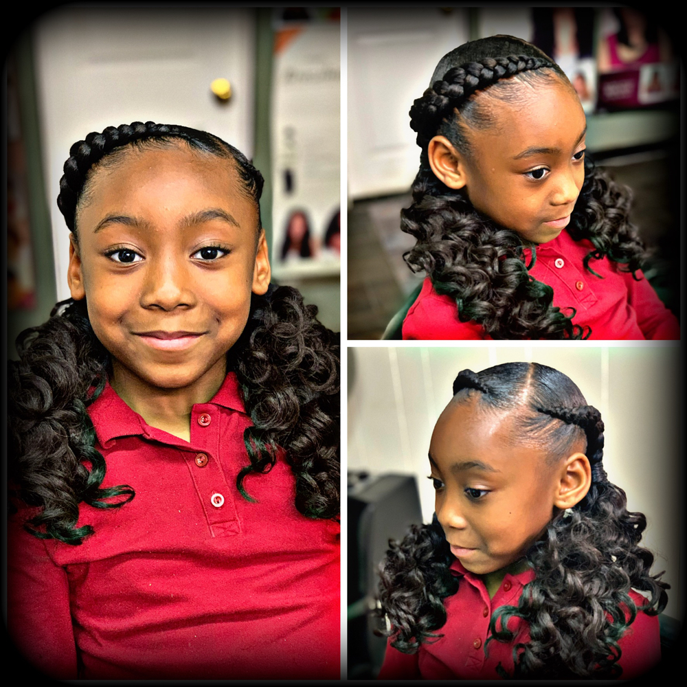 Lil 2 Braids W/curls