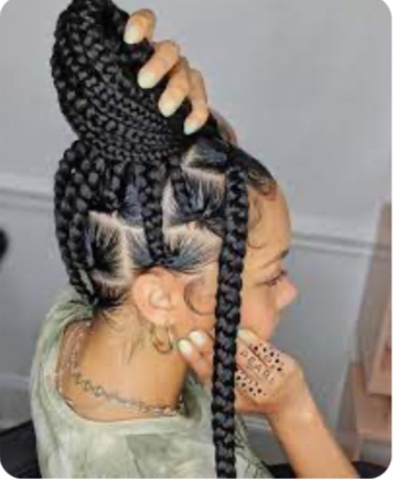 Box Braids W/shampoo & Blow-dry