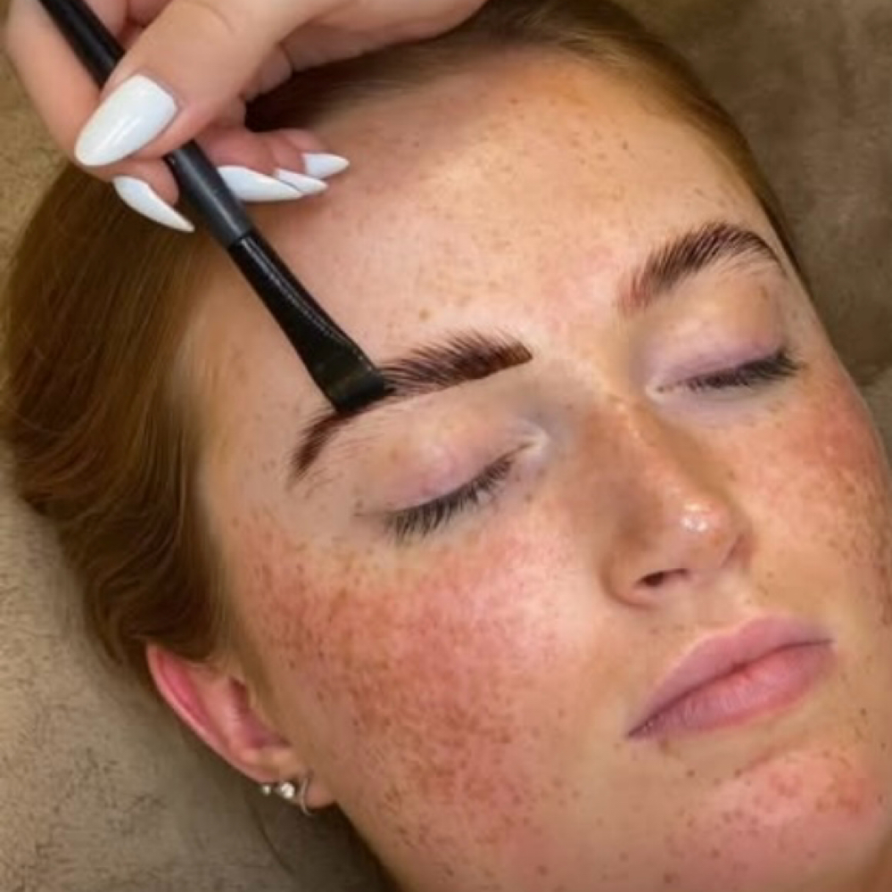 Brow tint at The Bare Babe Studio OC in Fountain Valley, CA