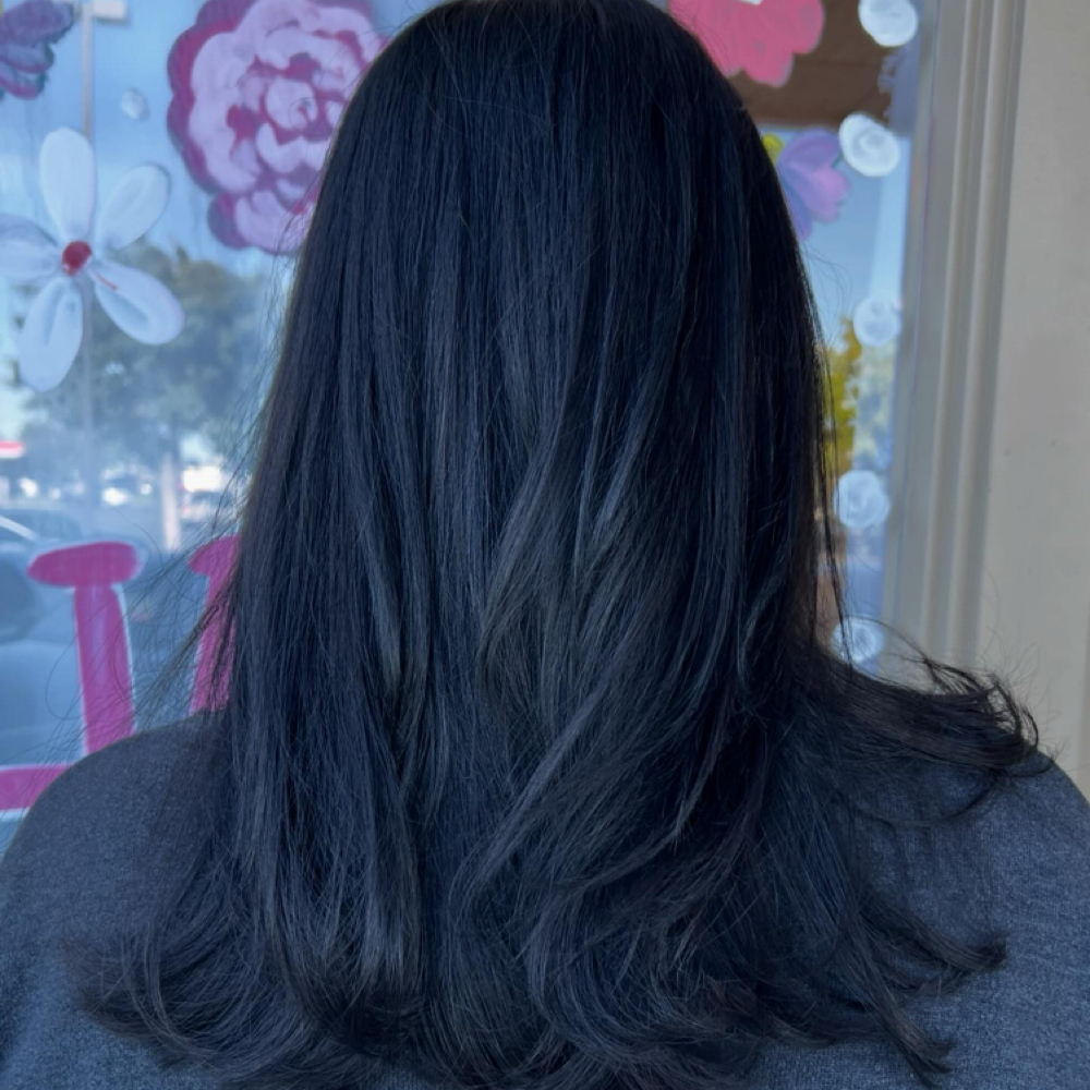 Solid Hair Color at INVU Beauty Salon in Modesto, CA