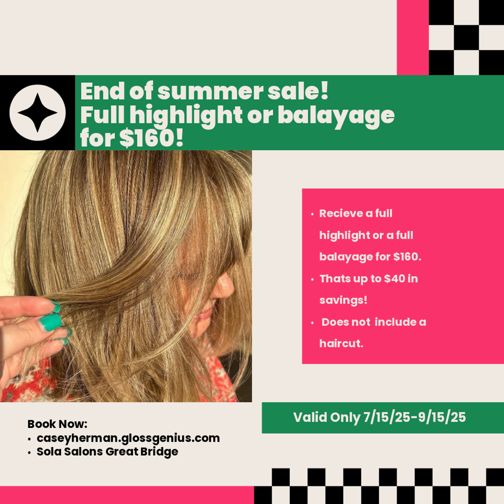 End Of Summer Sale 7/15/25-9/15/25