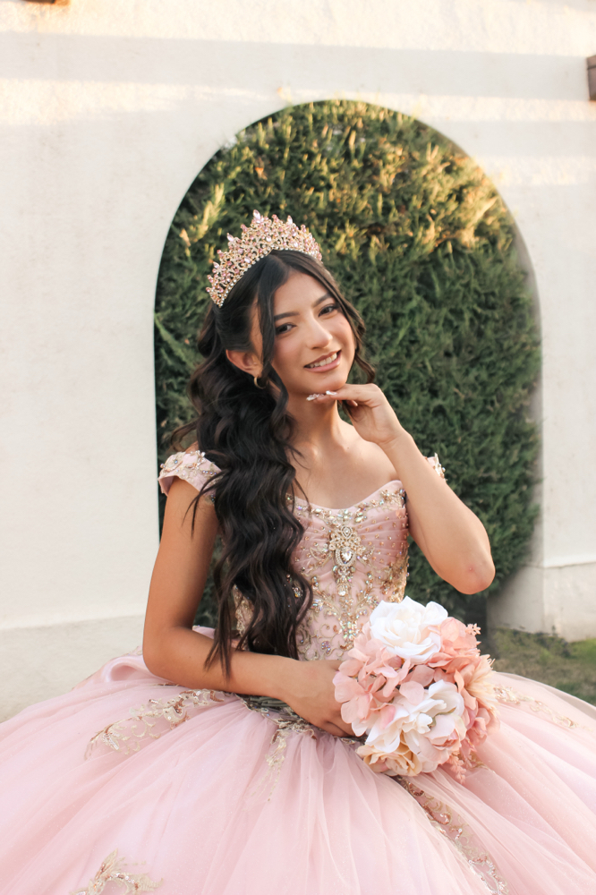 Quinceañera Hairstyle at GLAM BY BRII in Porterville, CA