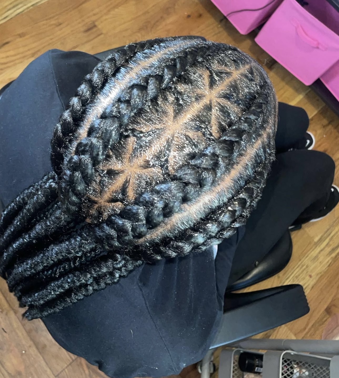Straight back (4 -8 braids)