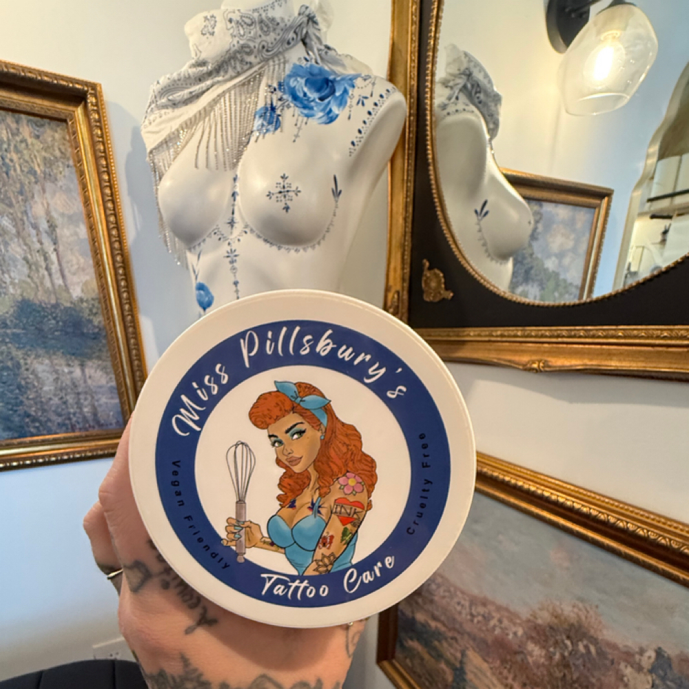 Miss Pillsbury Tattoo After Care at Pine + Spur Tattoo in Southwick, MA