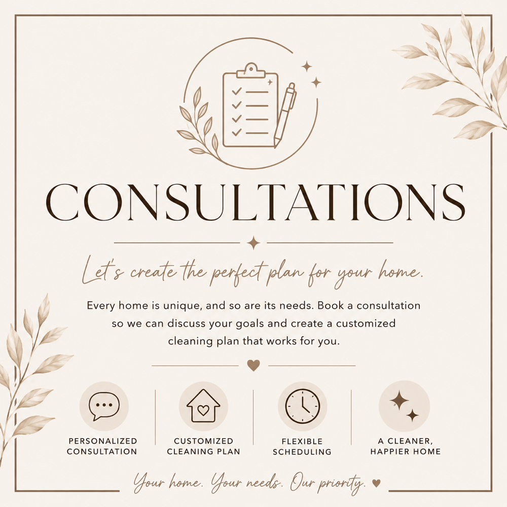Consultations at Uniquely Kass Cleaning & Organization Services