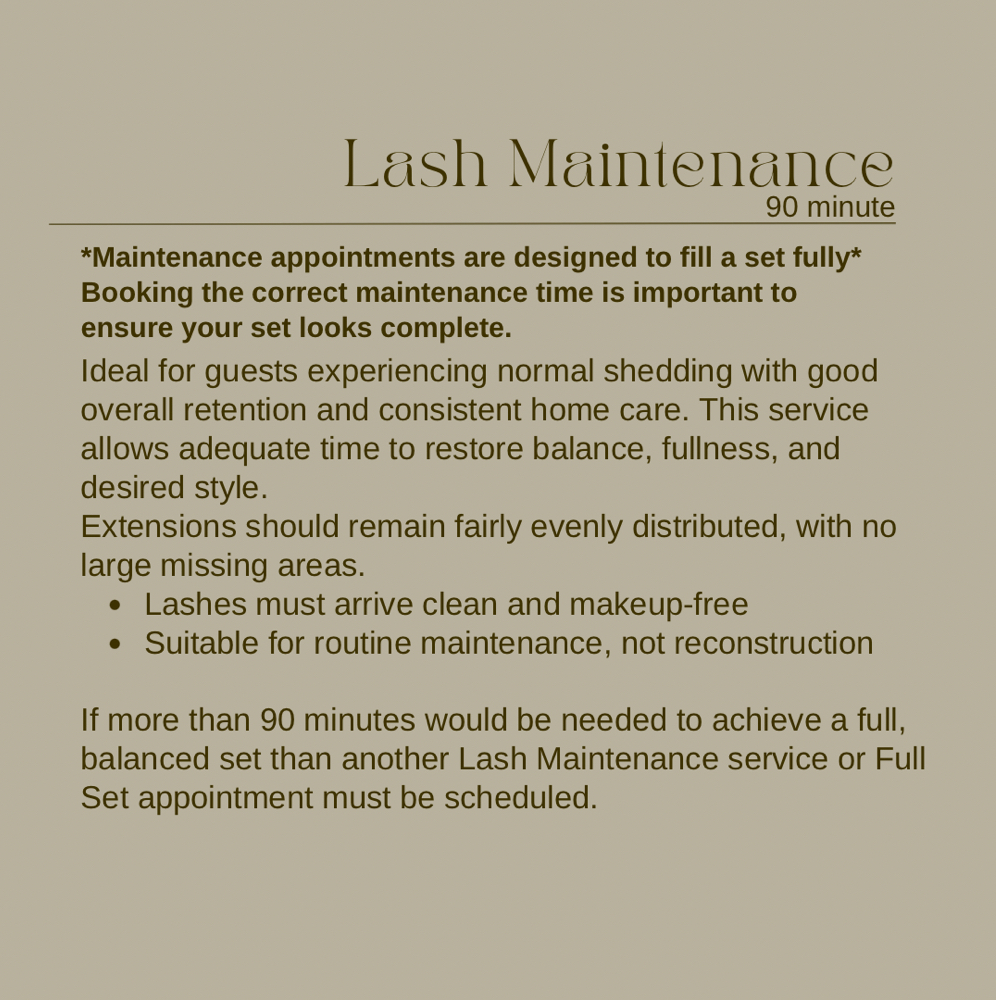 Lash Maintenance | 90min at Foxy’s Beauty Lounge in Waterloo, IA